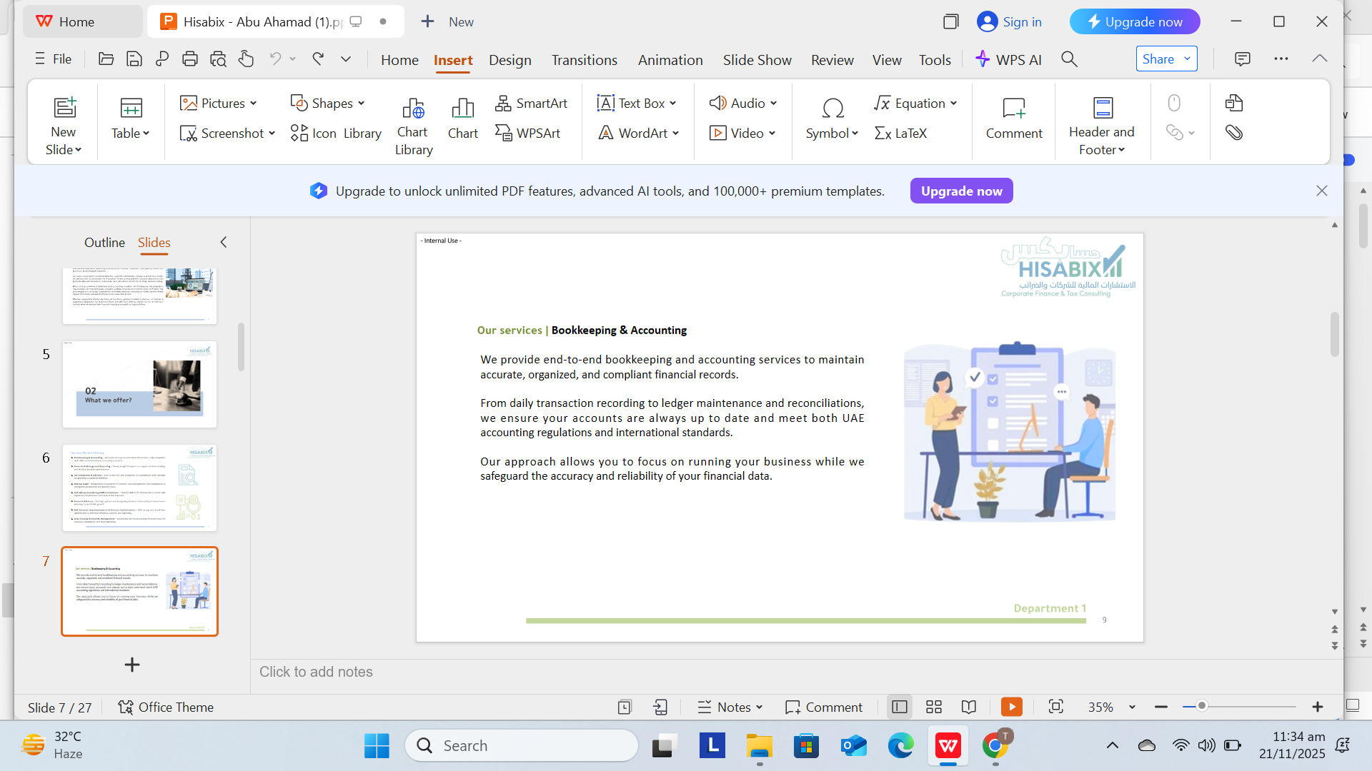 Bookkeeping & Accounting - Business team working illustration